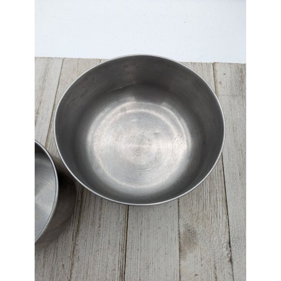 Set of 2 Trend Stainless Steel Mixing Bowl Serving Small 5 1/2" 4" - Picture 3 of 8